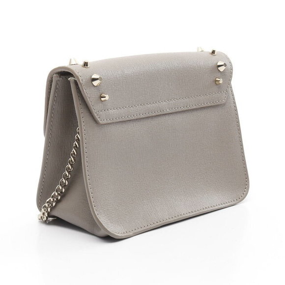 Furla Bag Julia Leather Shoulder Beige - Picture 1 of 6